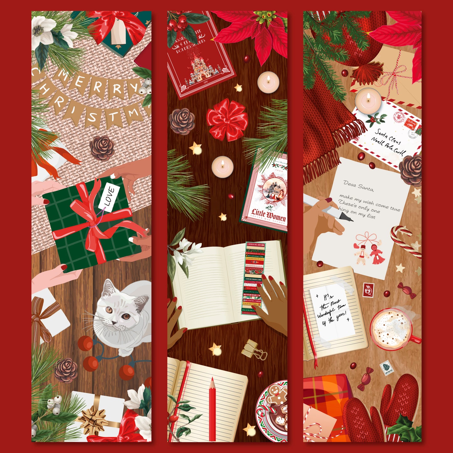 Lot de Marque Pages Cosy December