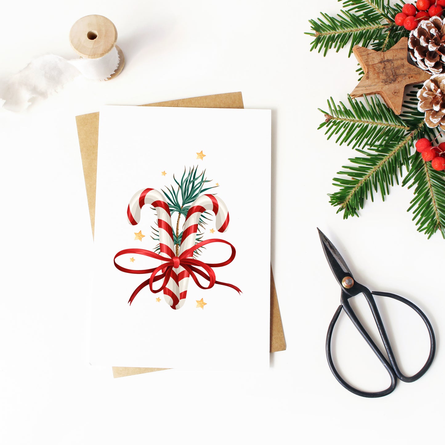 Lot de 6 Cartes de Noel