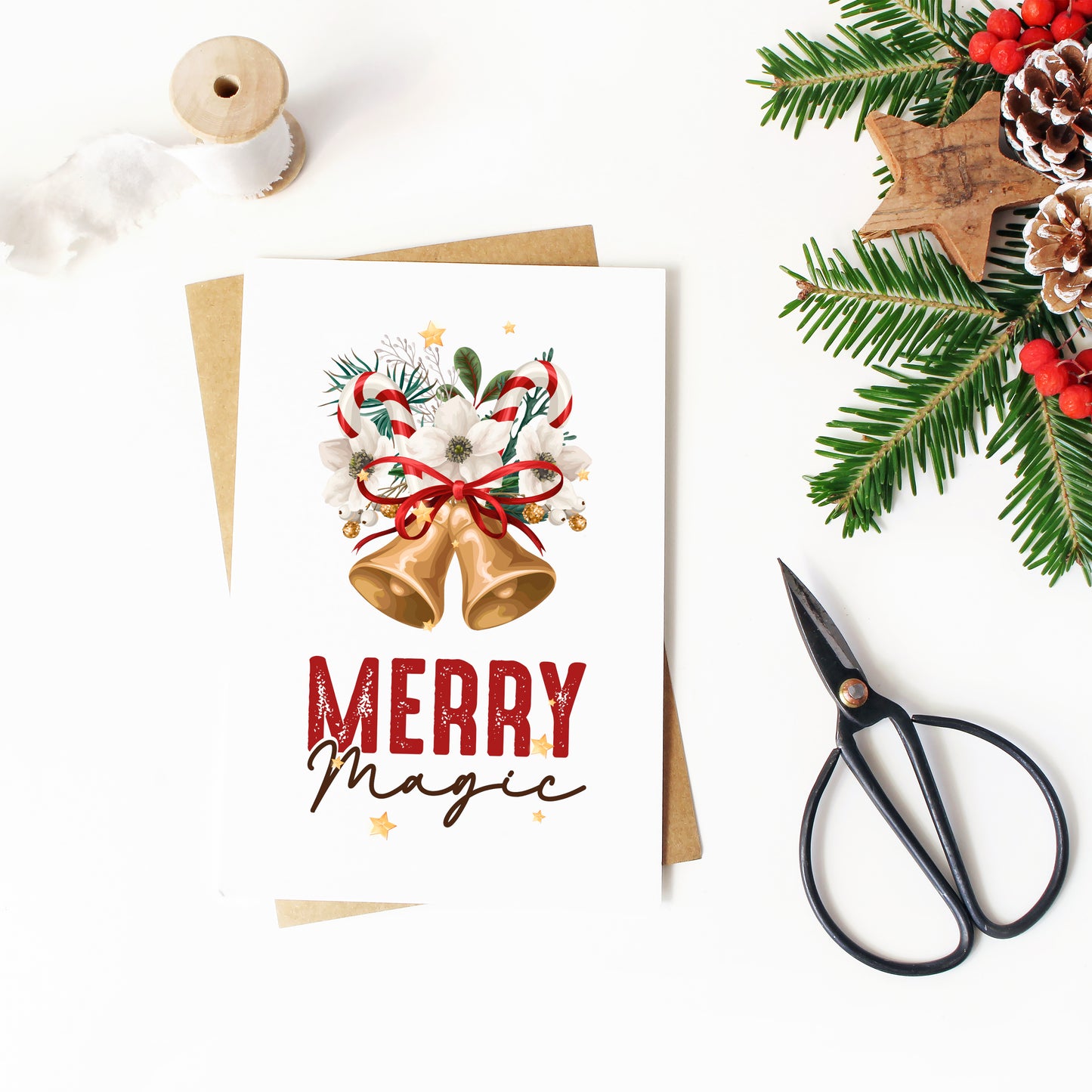Lot de 6 Cartes de Noel