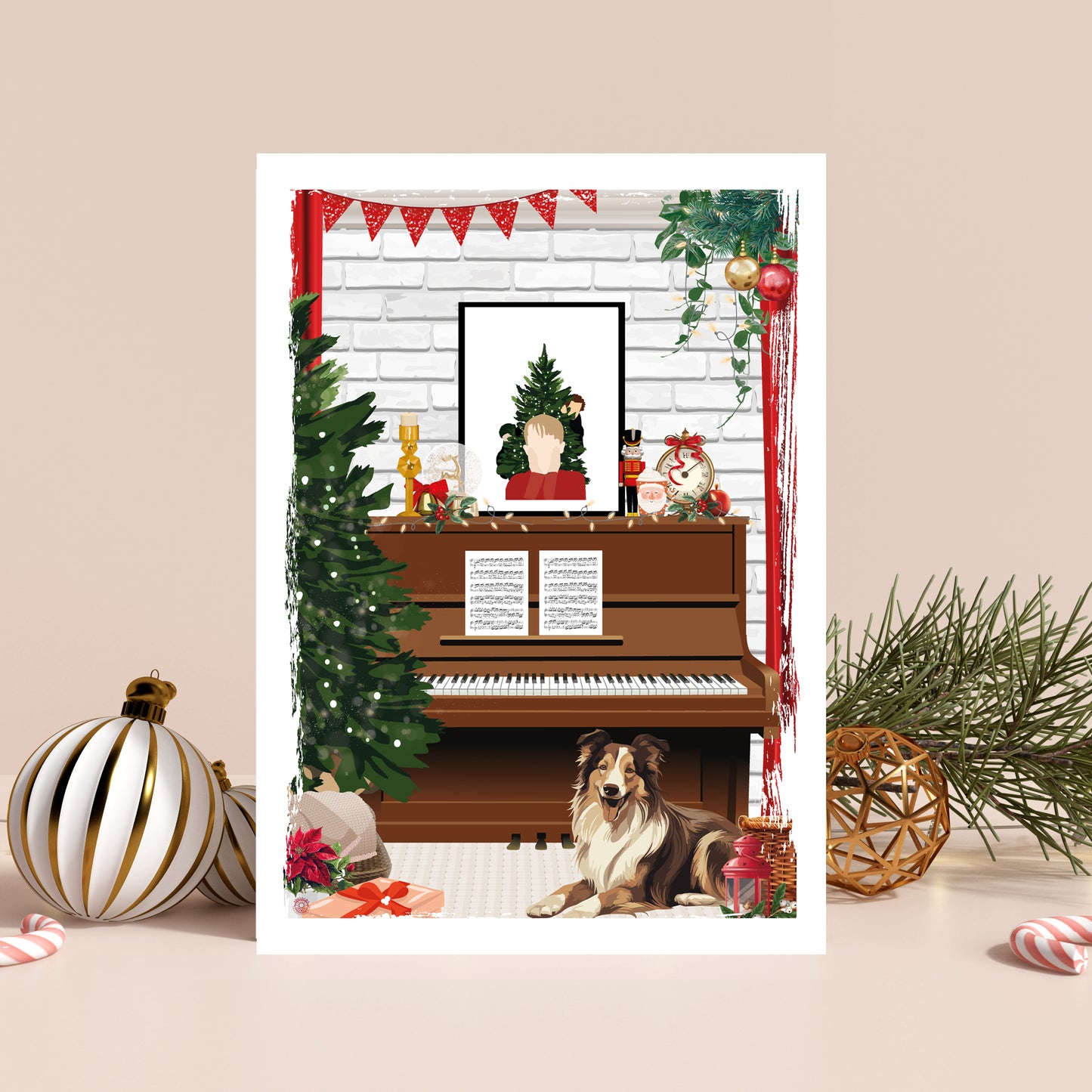 Illustration Piano de Noel