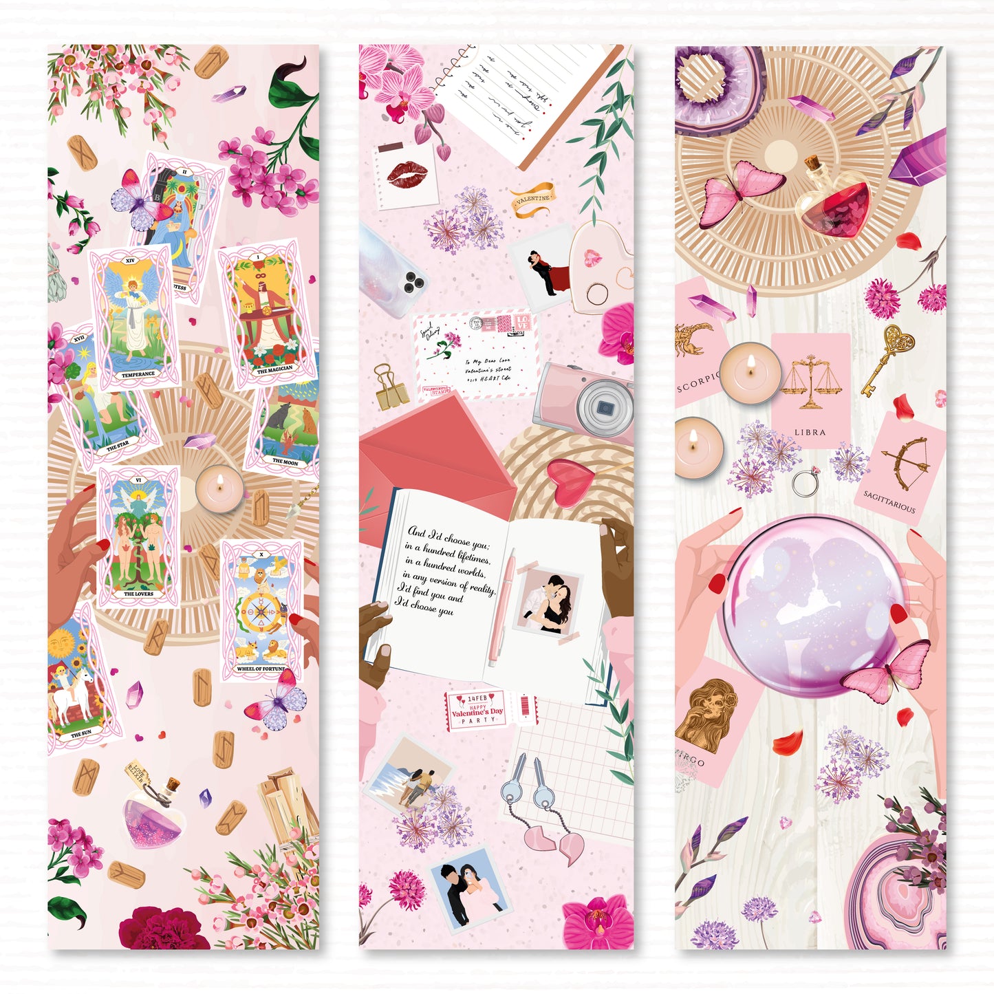Lot de Marque Pages Attract love