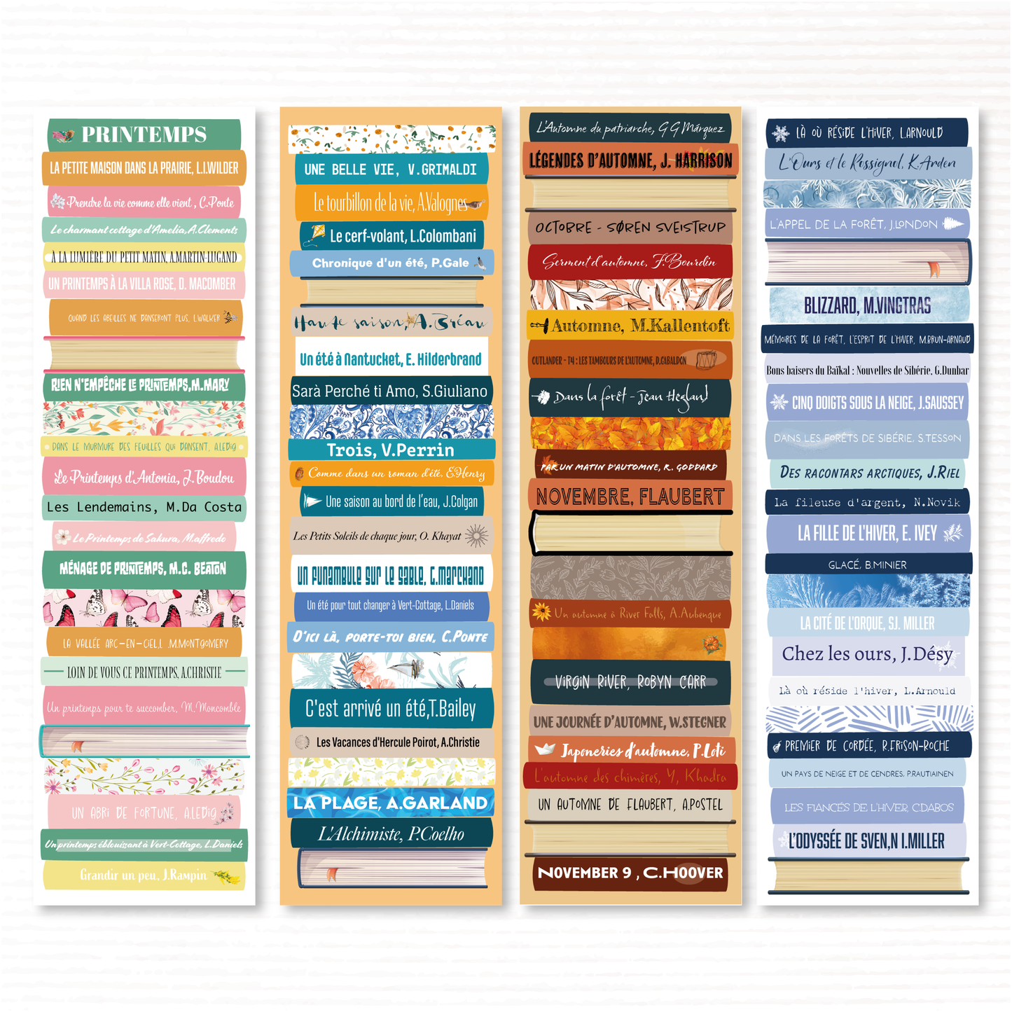 Lot de 4 MP Lectures de Saisons