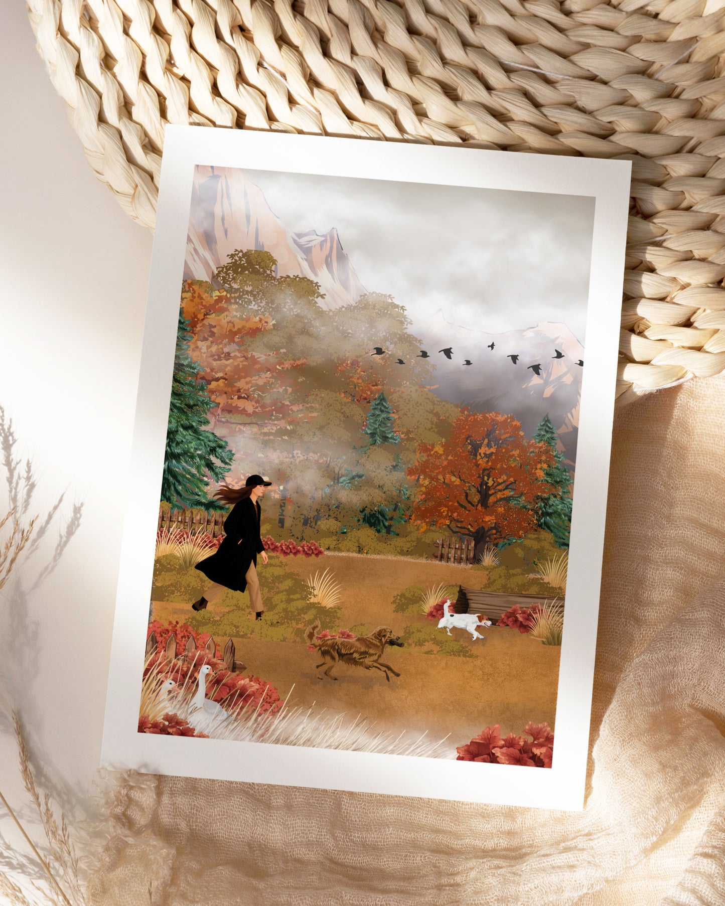 Illustration Promenade dâautomne