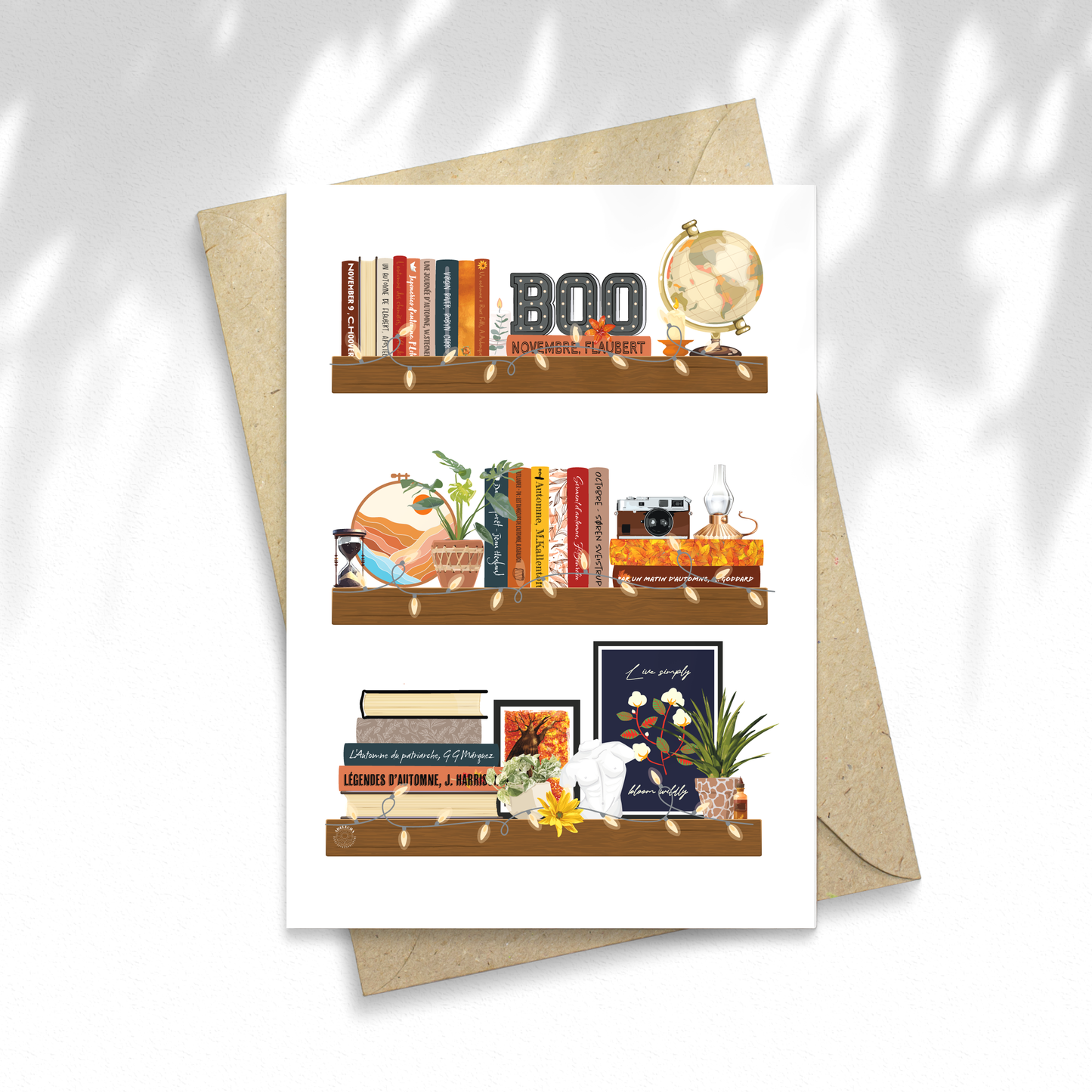 Illustration Bibliothèque d'Automne