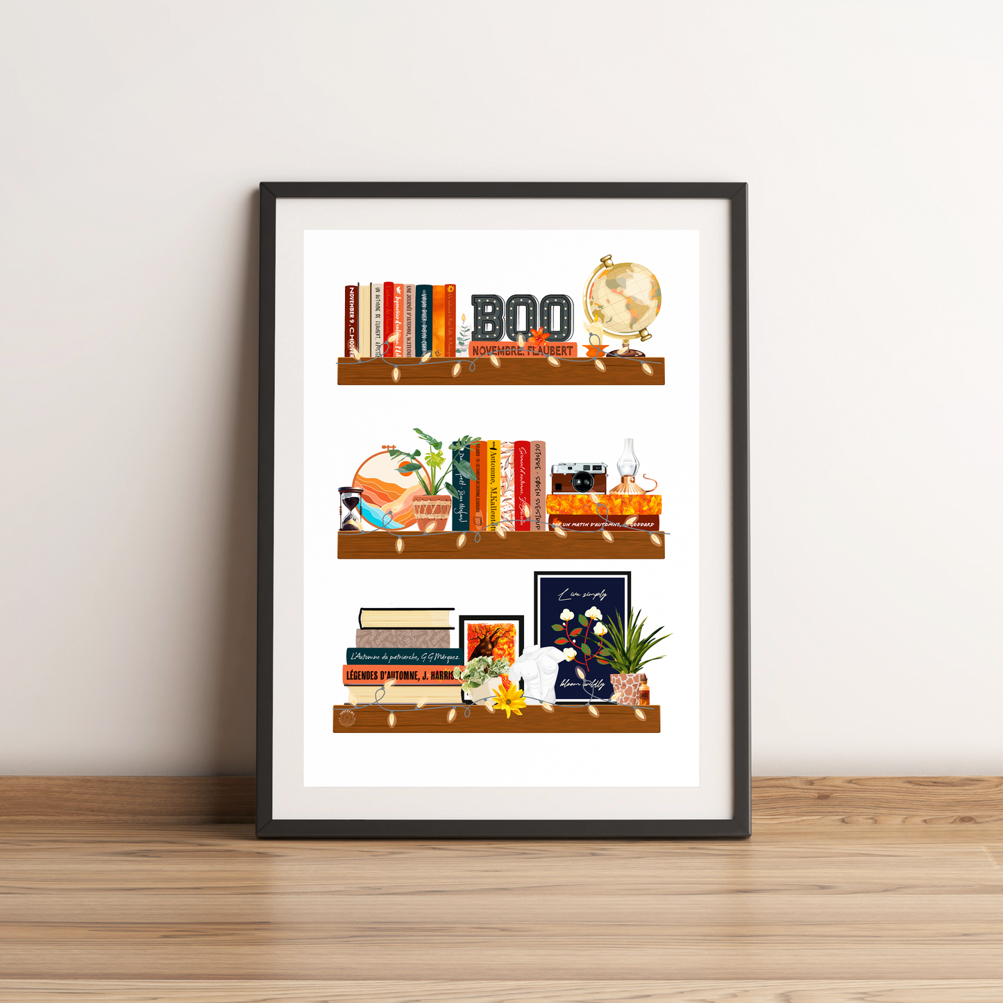 Illustration Bibliothèque d'Automne