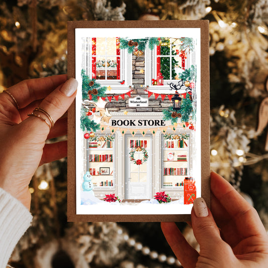 Illustration Bookstore de Noël