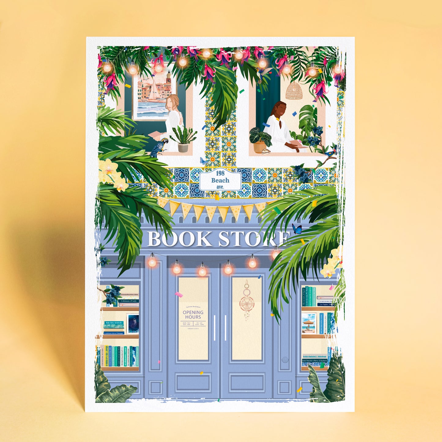 Illustration Summer Bookstore