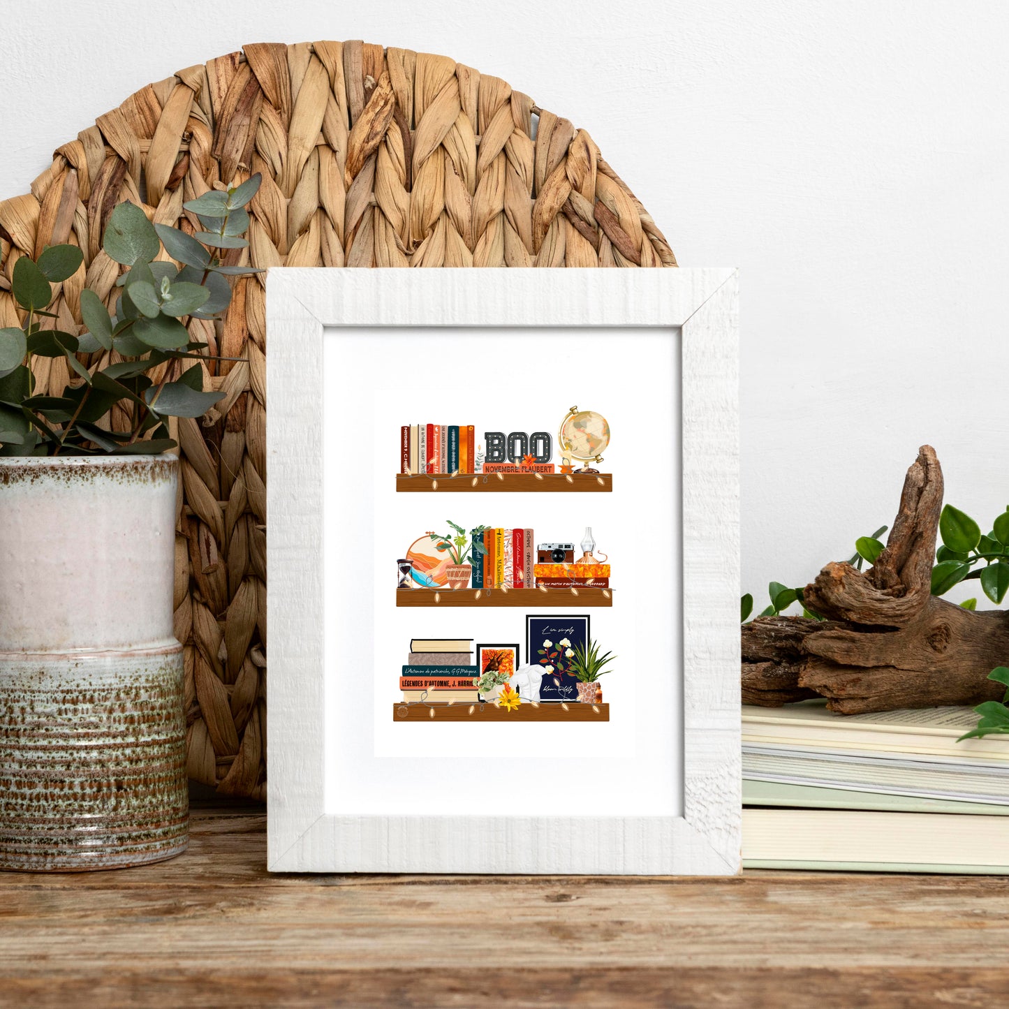 Illustration Bibliothèque d'Automne