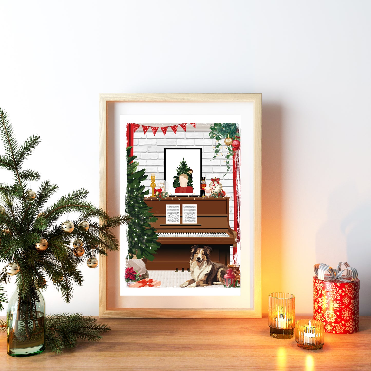Illustration Piano de Noel