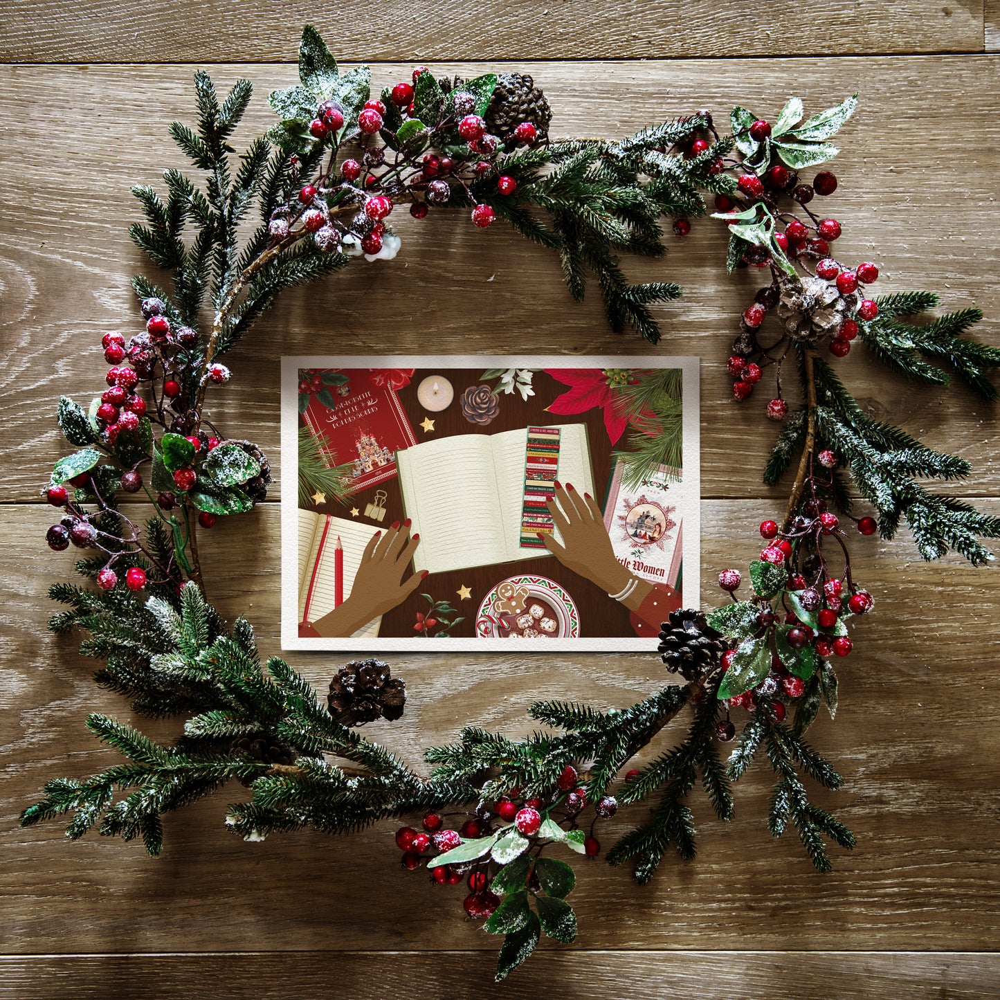 Illustration Christmas Reading