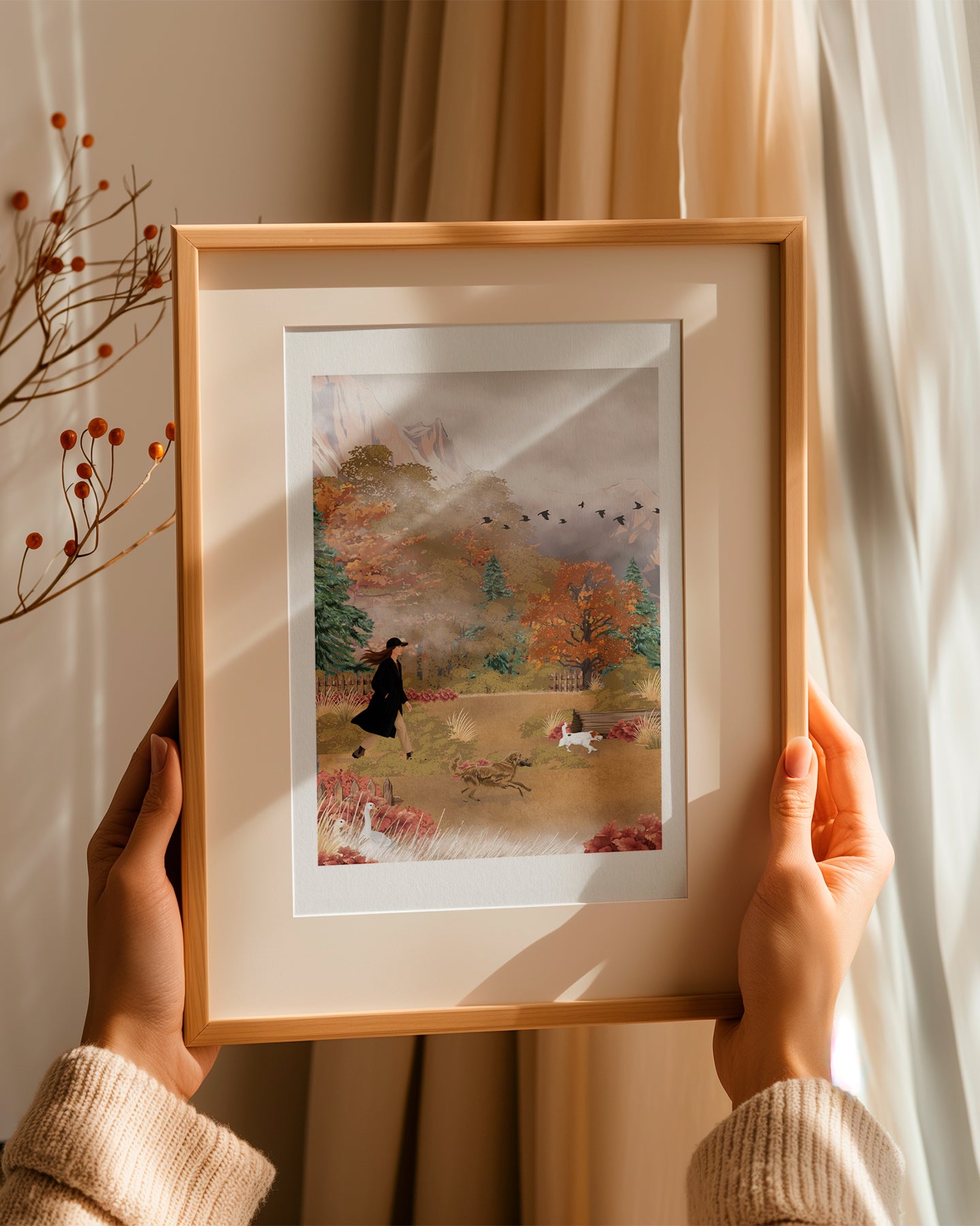 Illustration Promenade dâautomne