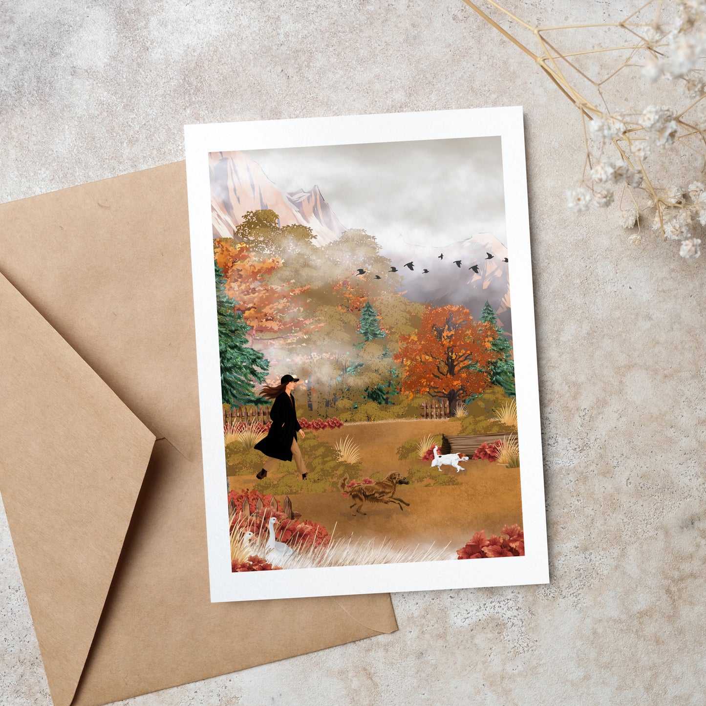 Illustration Promenade dâautomne