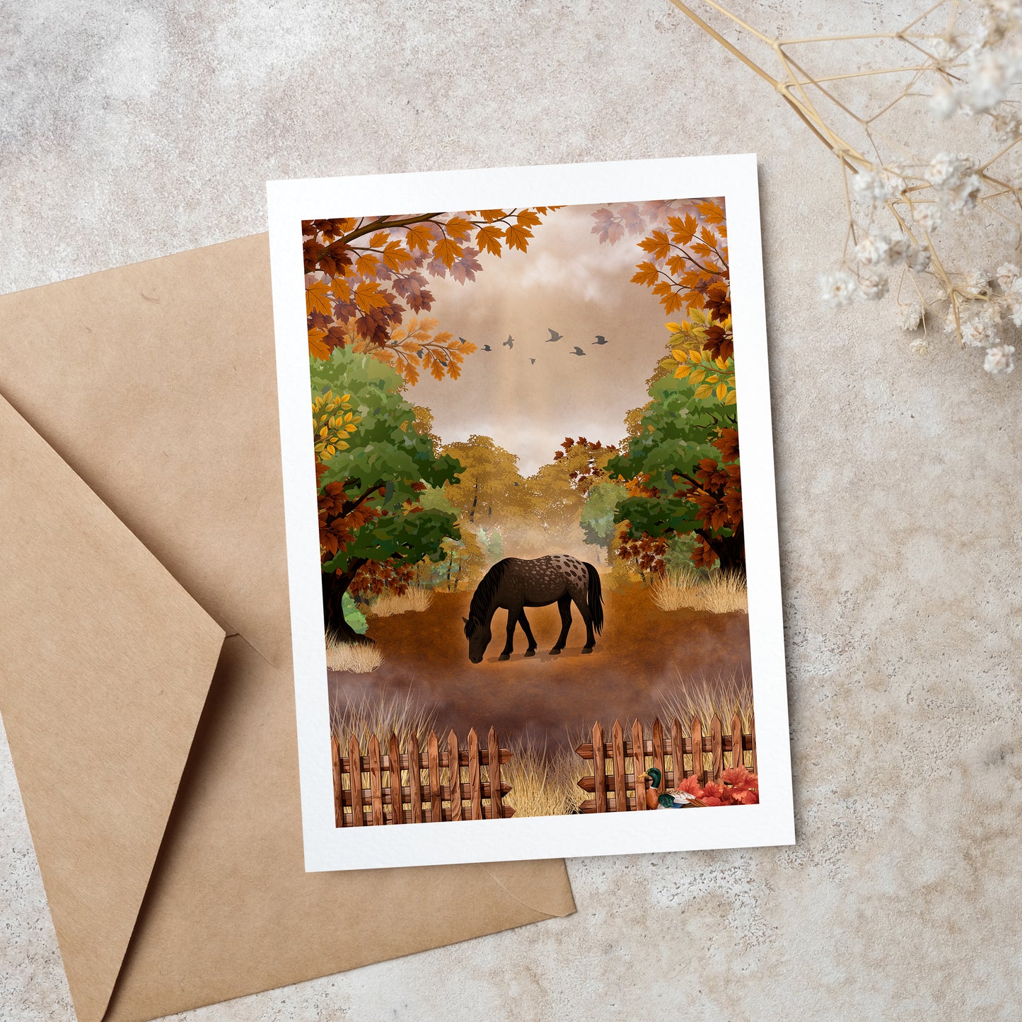 Illustration Clairière d'automne
