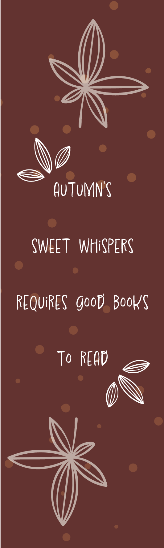 Marque Pages Messages d'Automne