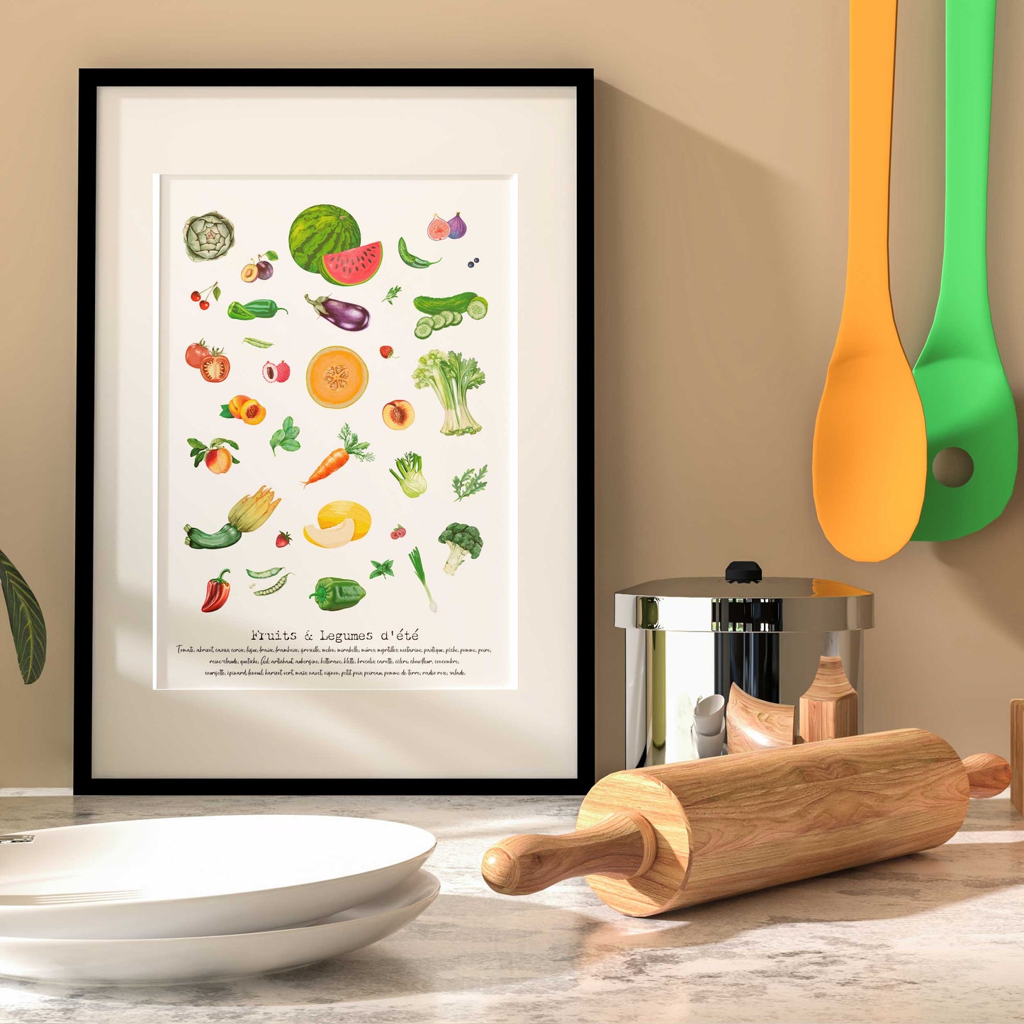 Illustrations Fruits & Légumes de Saison