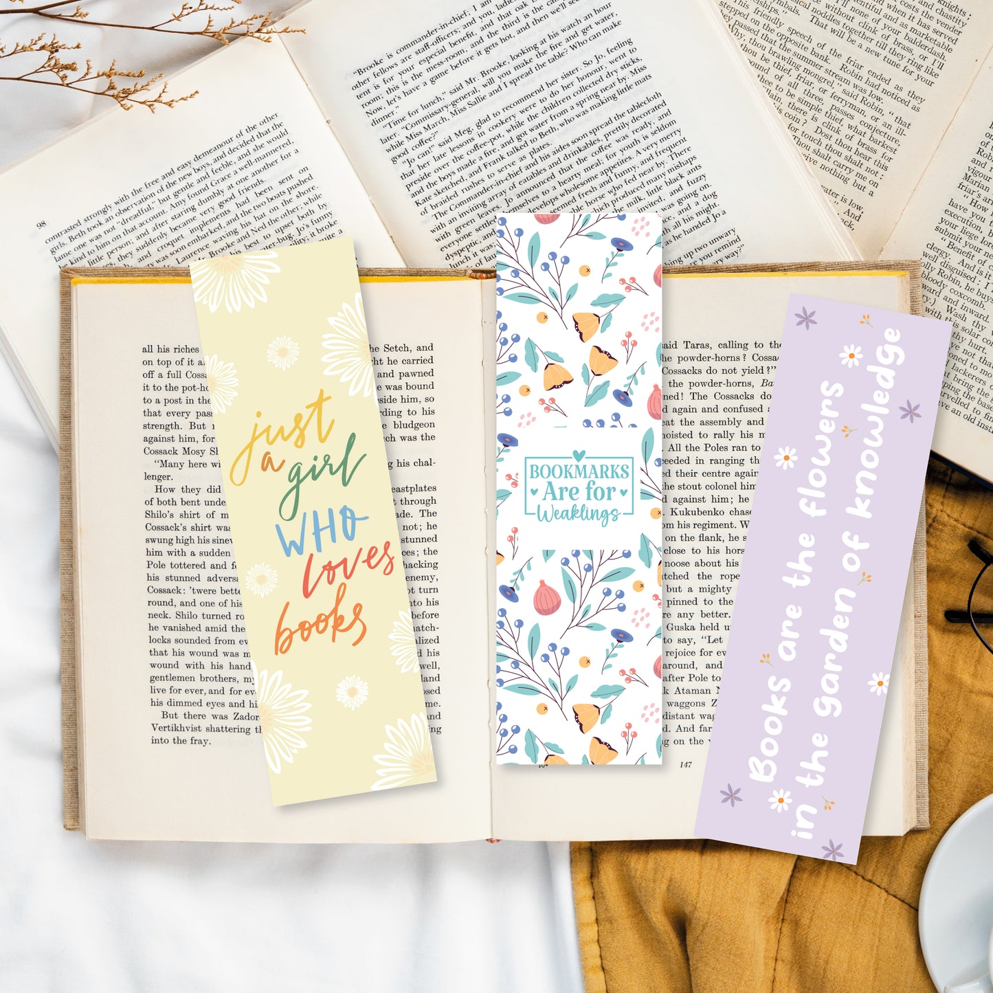 Marque Pages Lectrice de Printemps