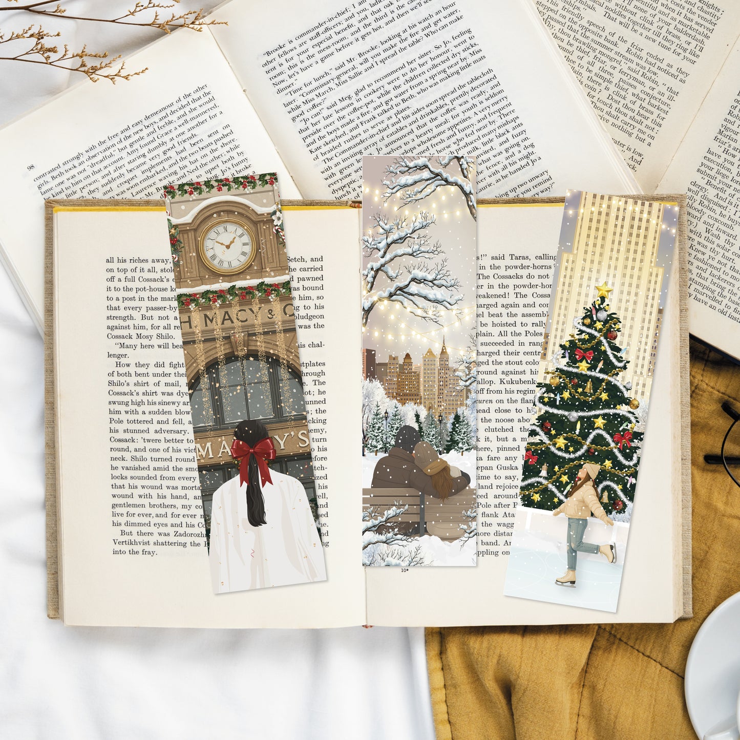 Lot de Marque Pages Christmas in New York