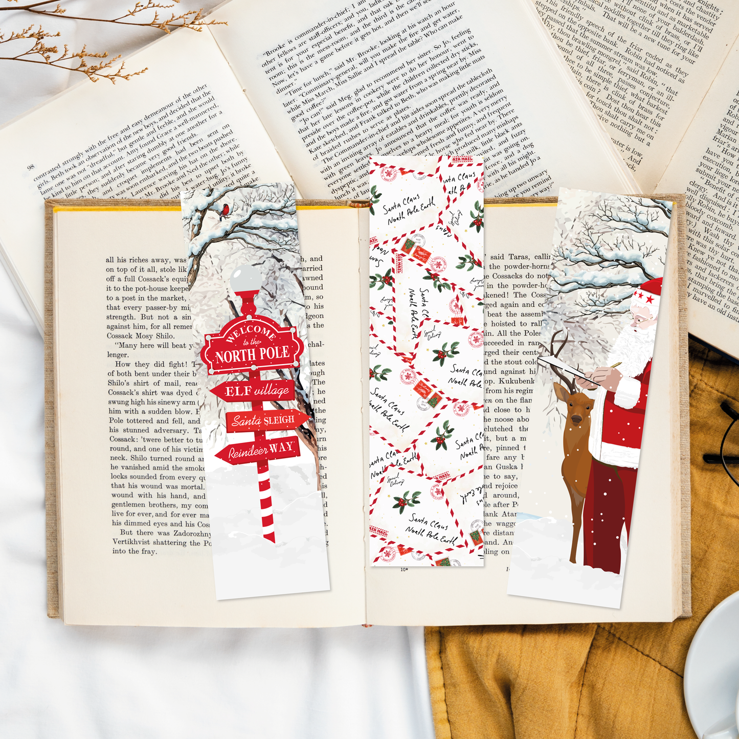 Lot de Marque Pages Santa's Wonderland