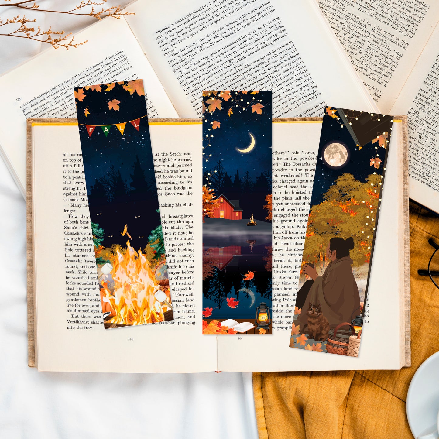 Lot de Marque Pages Nuits d'Automne
