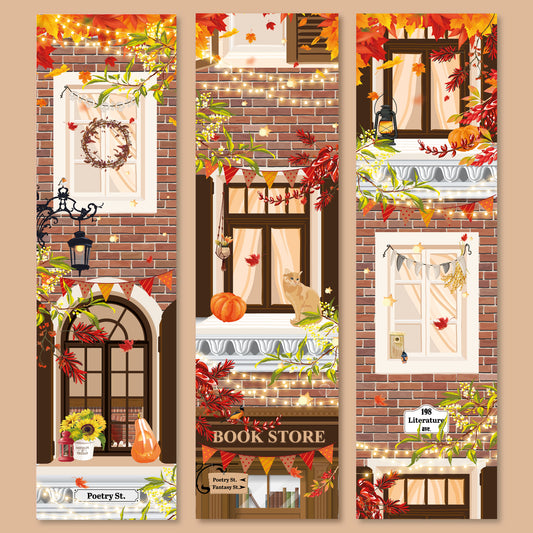 Lot de Marque Pages Fall Bookstore