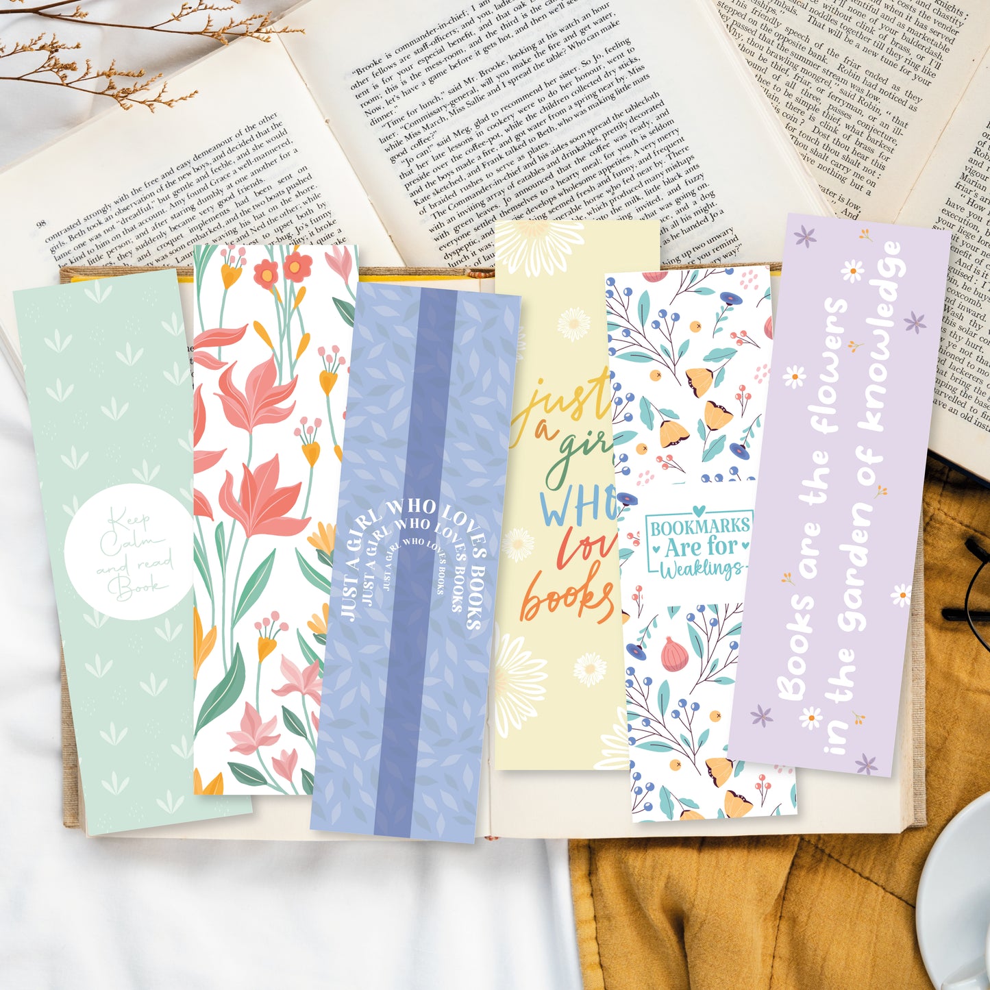 Marque Pages Lectrice de Printemps