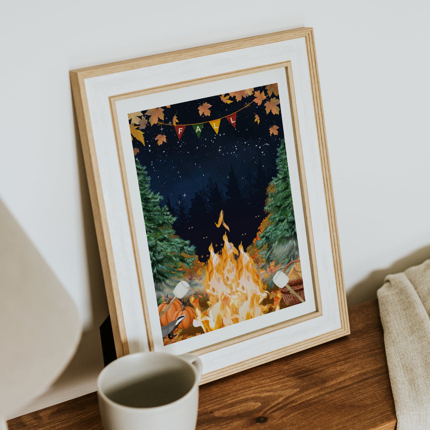 Illustration Feu de Camp dâAutomne