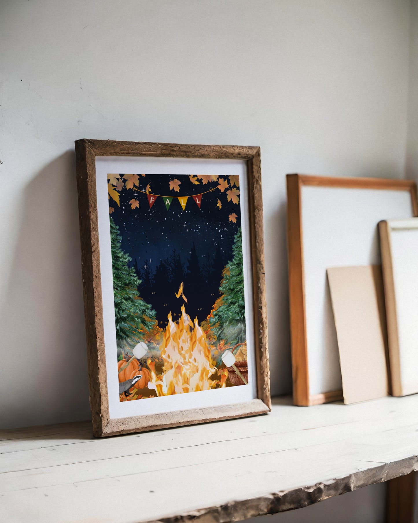 Illustration Feu de Camp dâAutomne