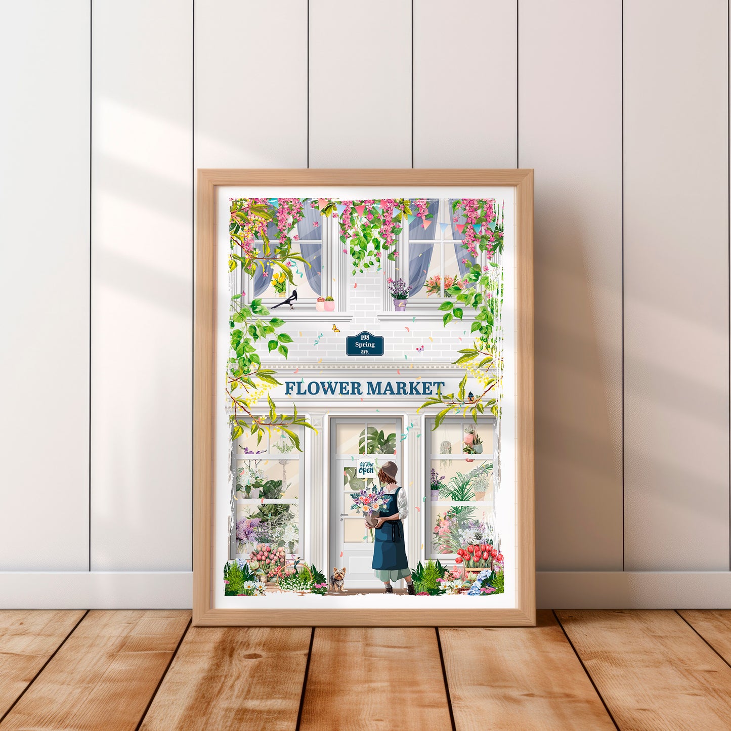 Illustration Flower Market
