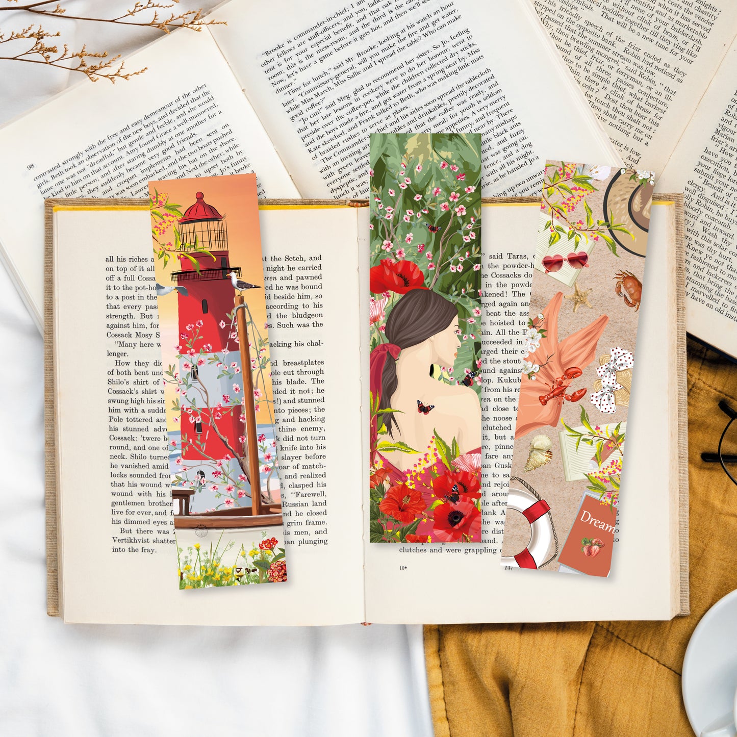 Lot de Marque Pages Vacances d'été