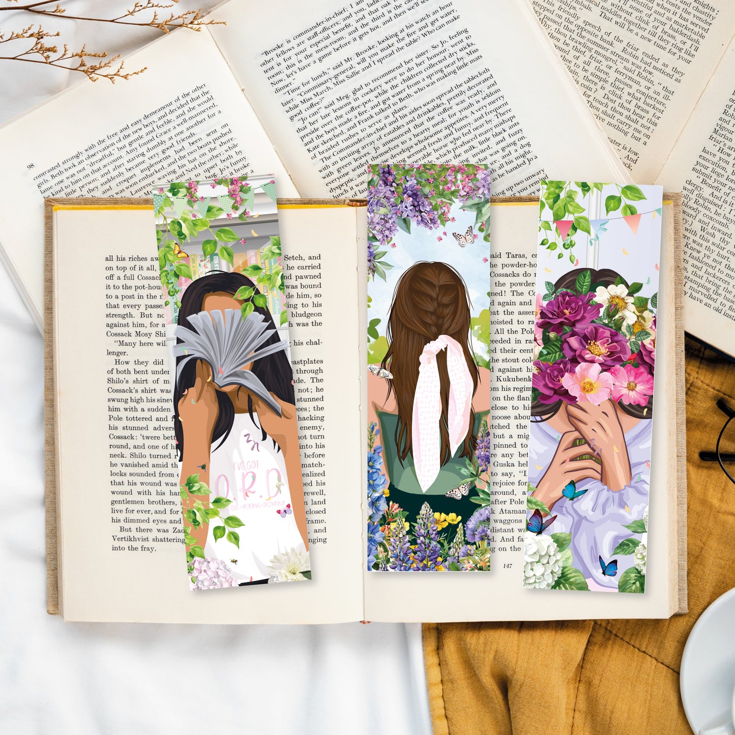 Marque Pages Demoiselles de printemps