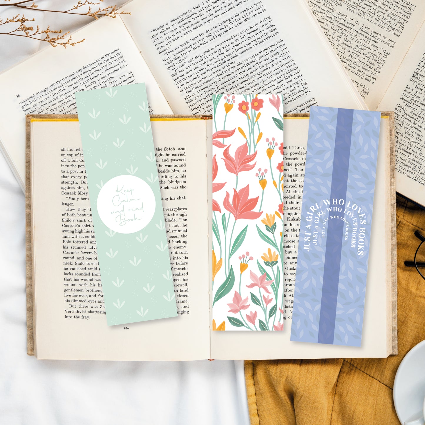 Marque Pages Lectrice de Printemps