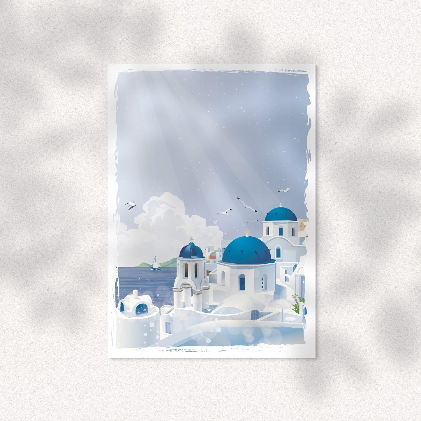 Affiche Santorin