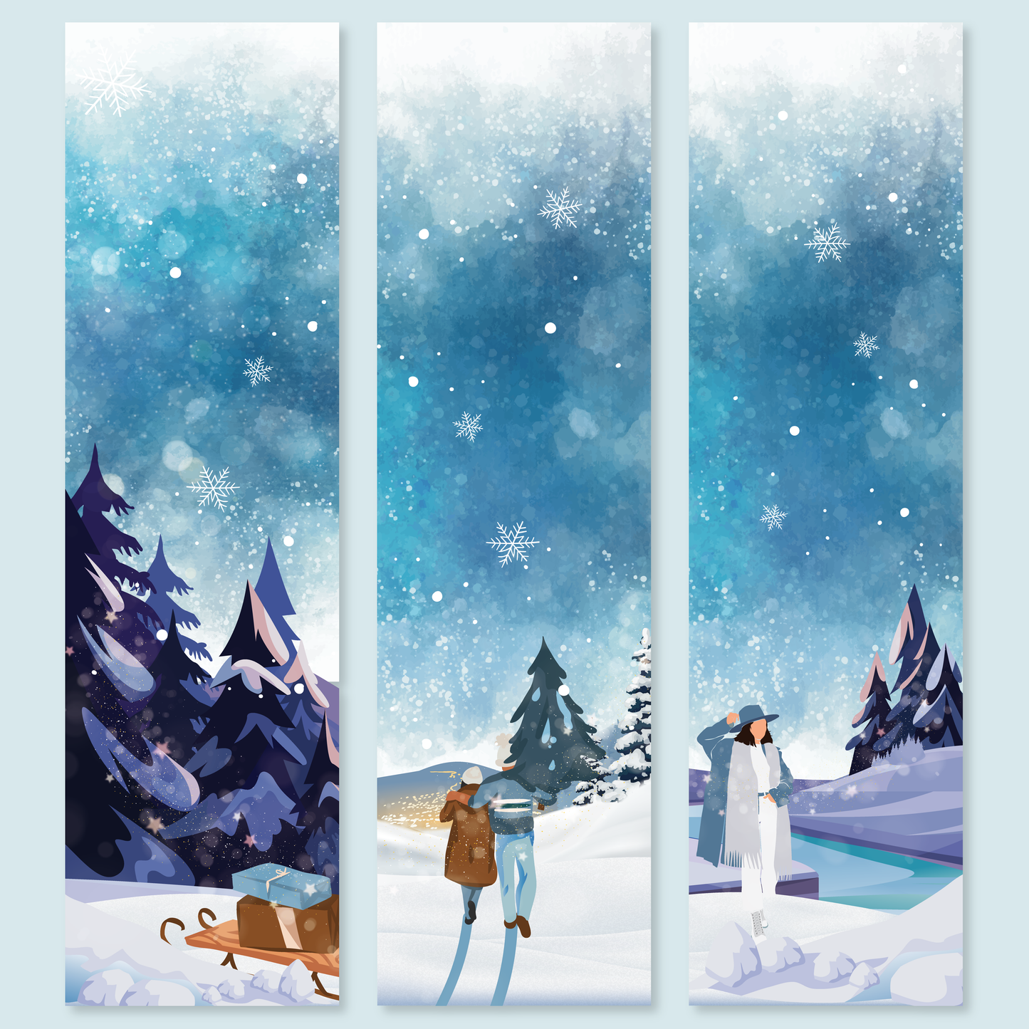Marque Page Winter Landscape