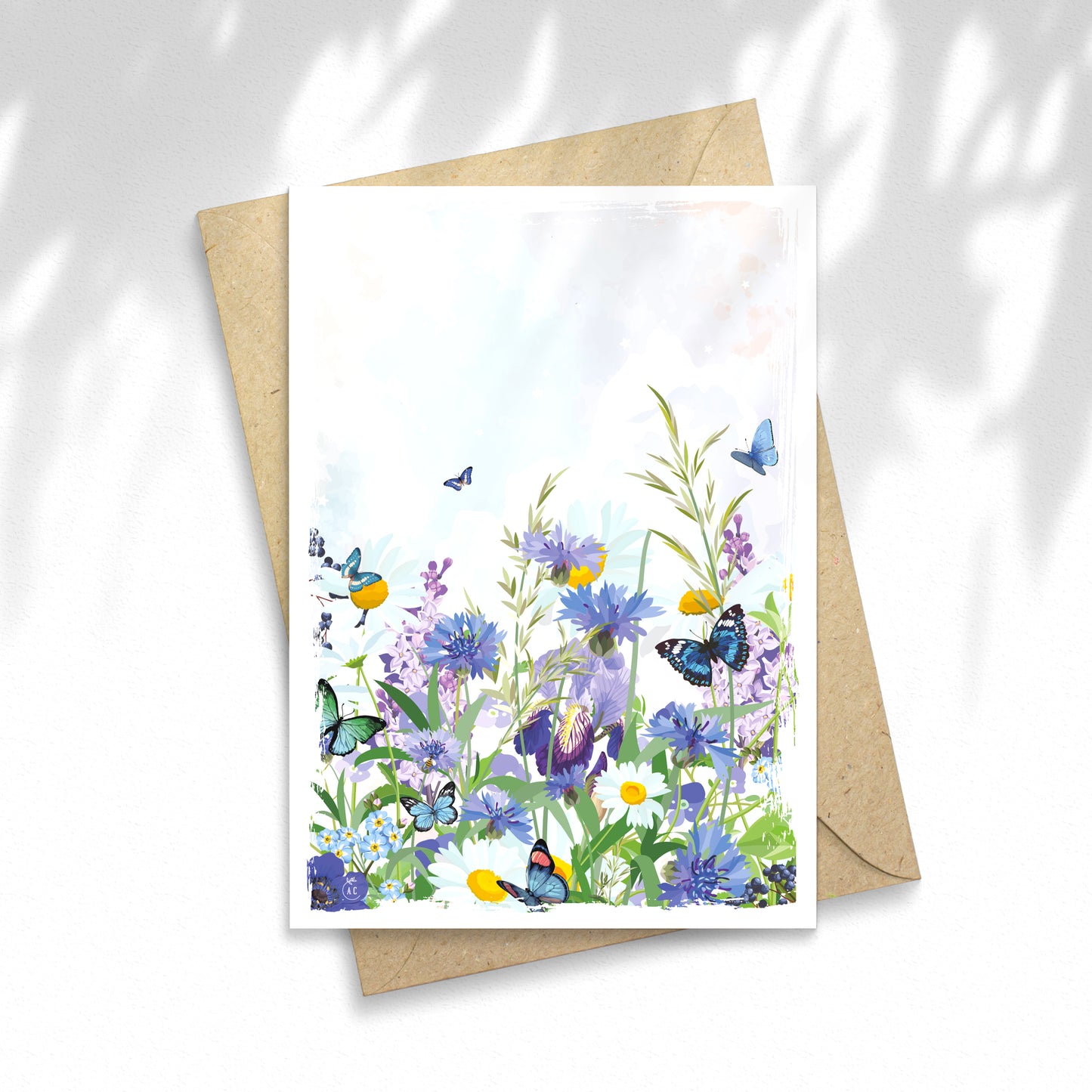 Illustration Blue Blooming