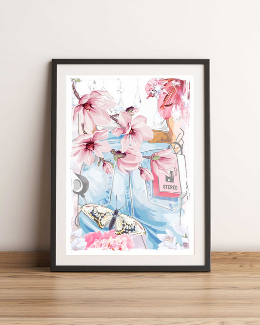 Illustration Vintage Magnolia