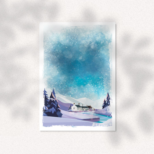 Illustration Winter River