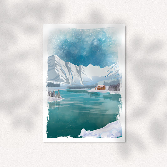 illustration Frozen Lake