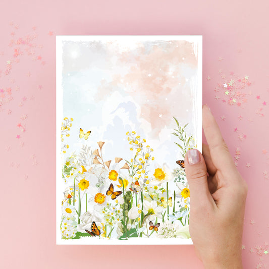 Illustration Yellow Blooming