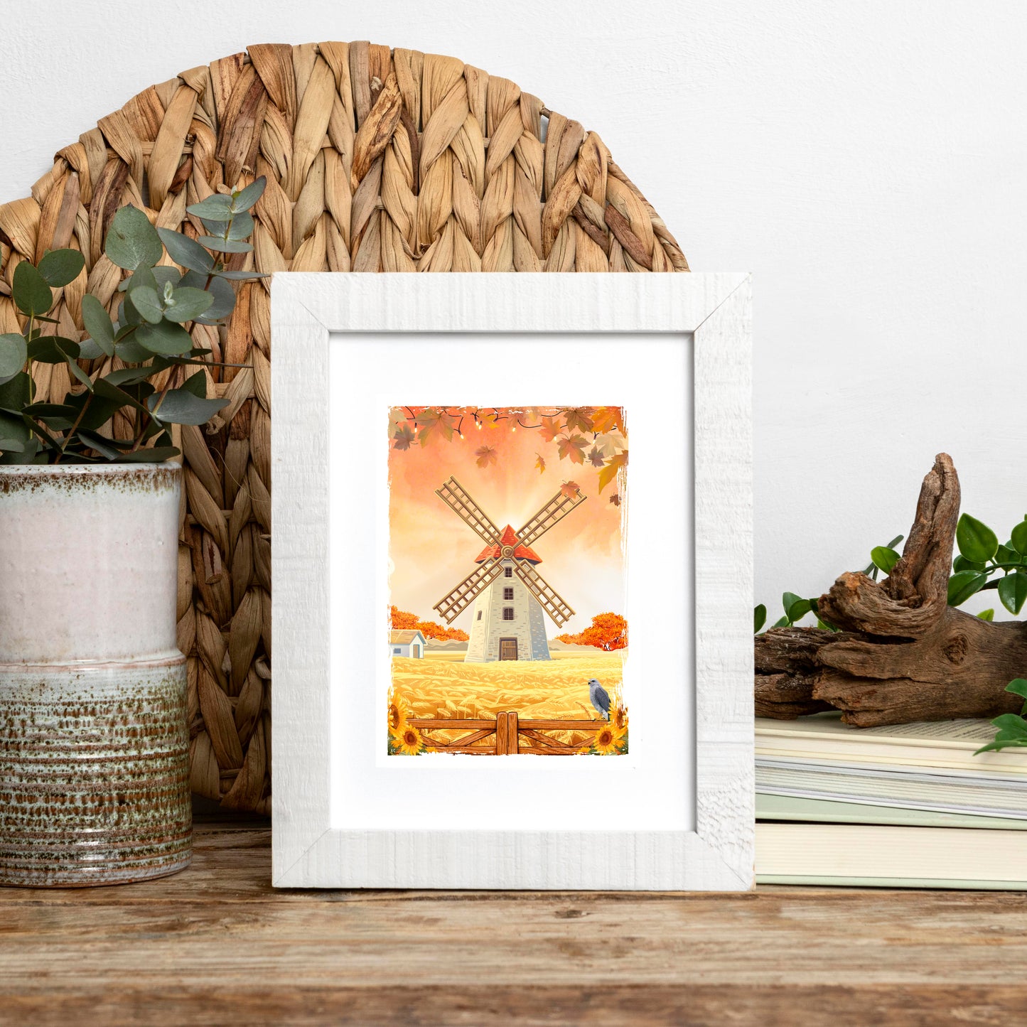 Illustration Autumn Mill