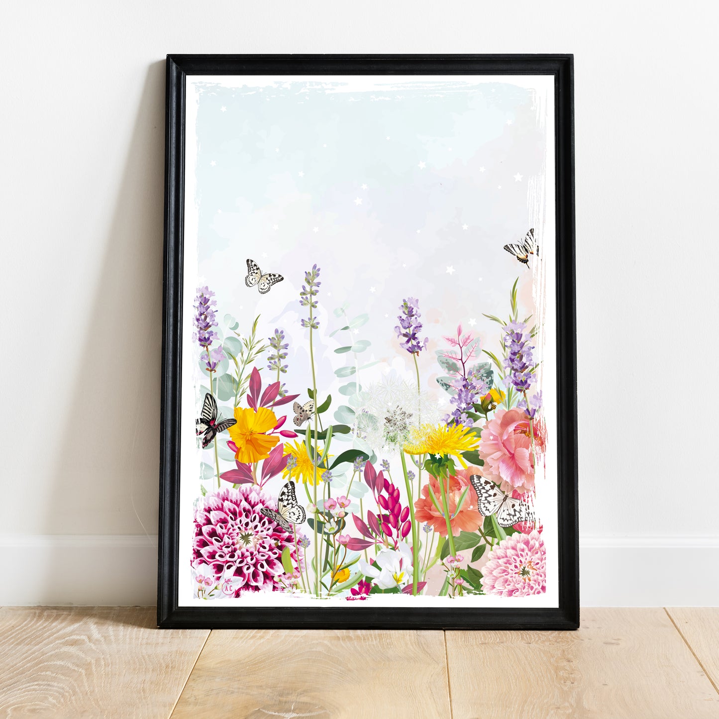 Illustration Pink Blooming