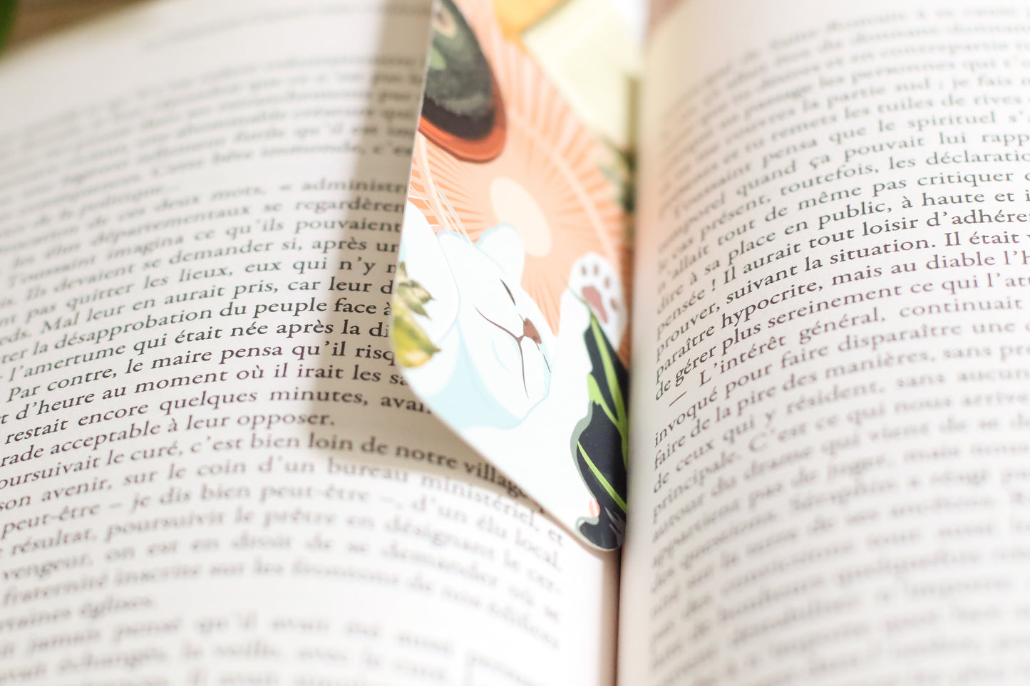 Marque Pages Chat Blanc