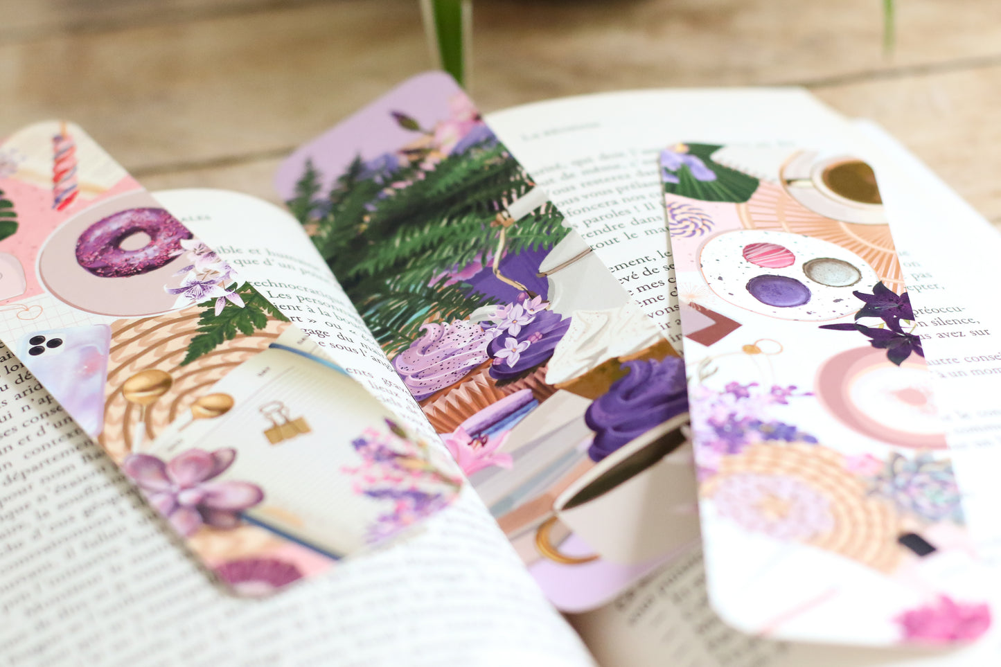 Lot de Marque Pages Printemps Gourmand