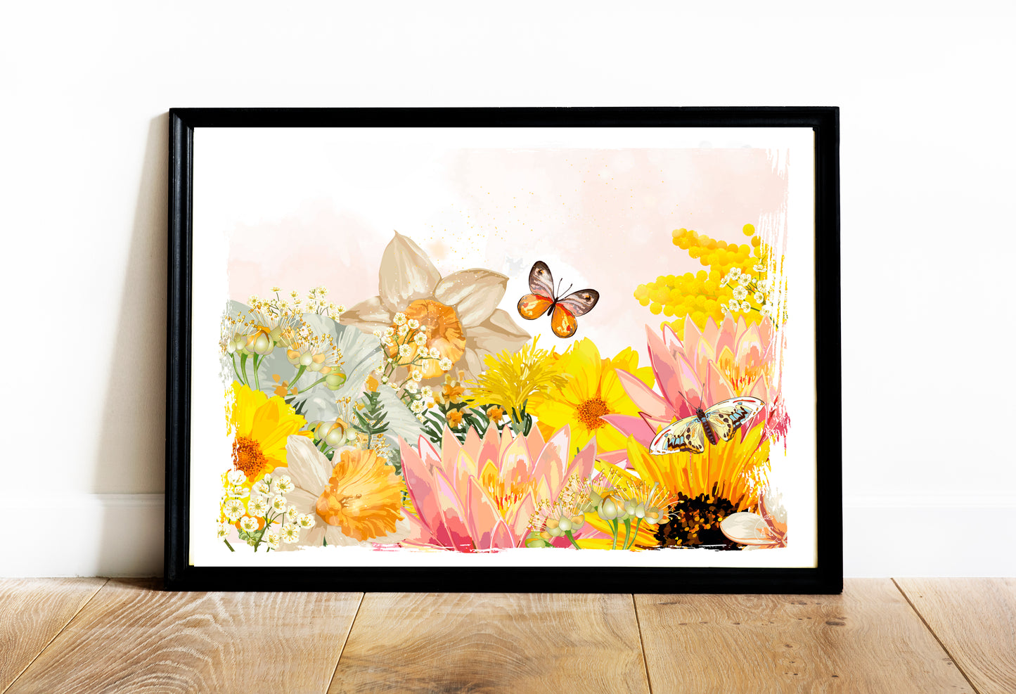 Illustration Yellow Flowers