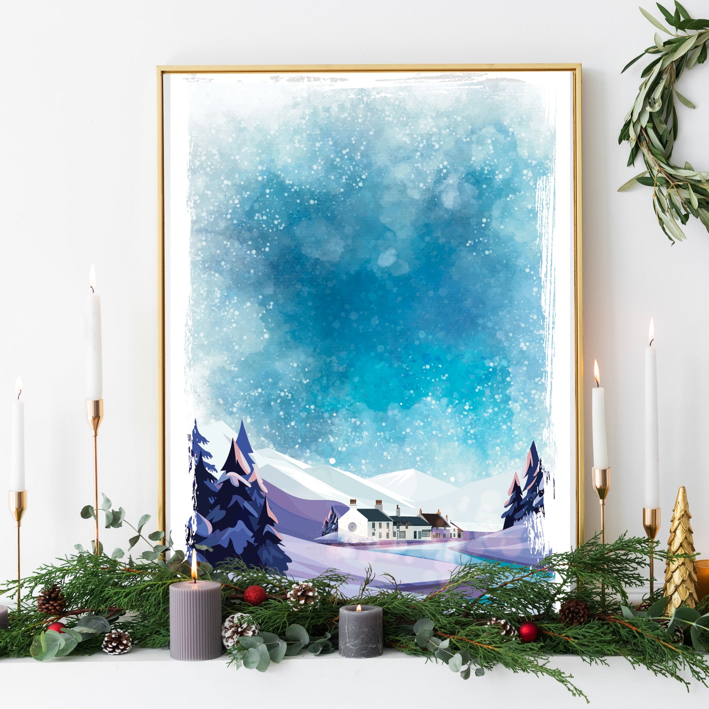 Illustration Winter River
