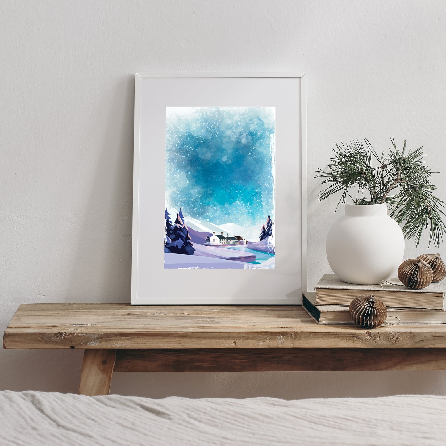 Illustration Winter River