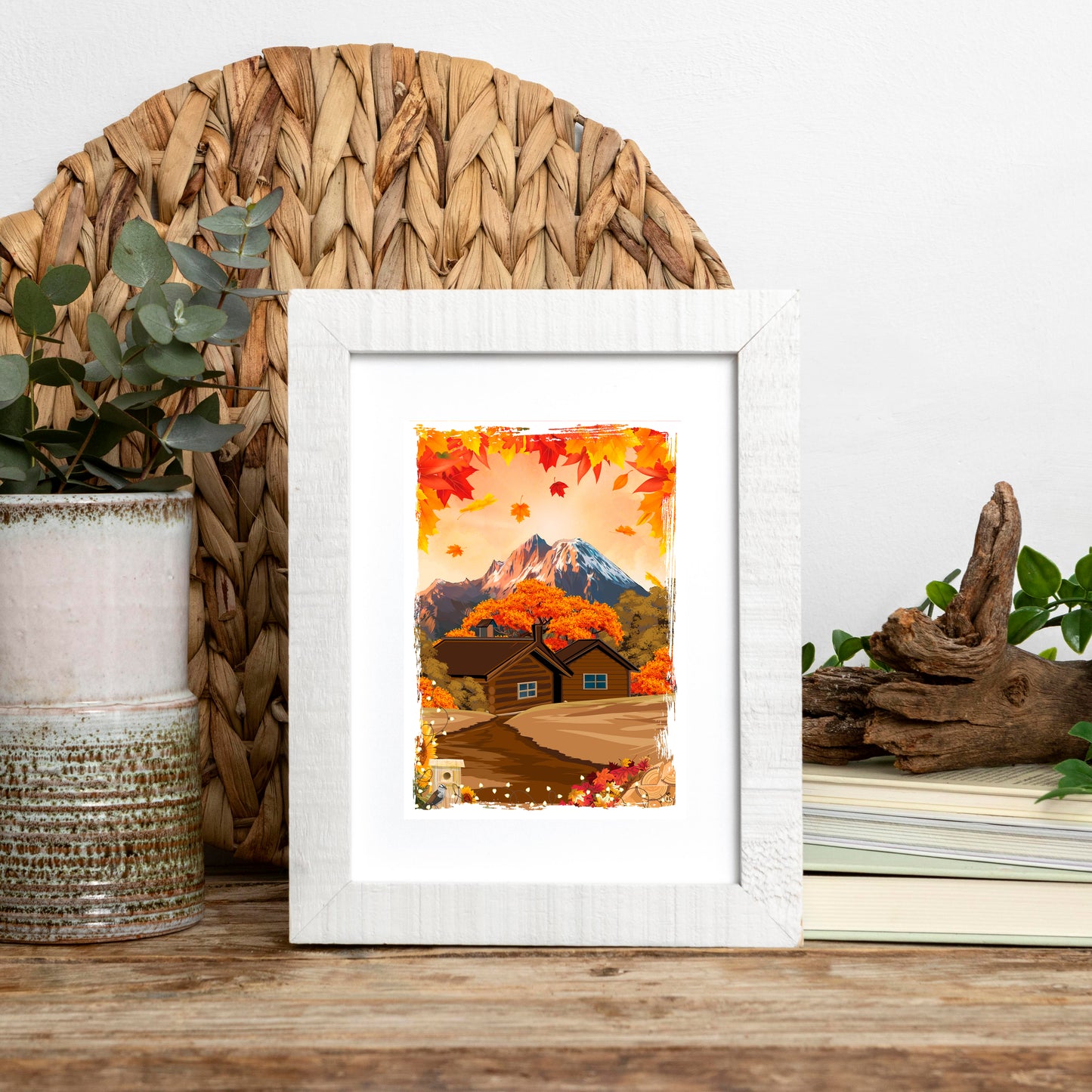 Illustration Autumn Mountain