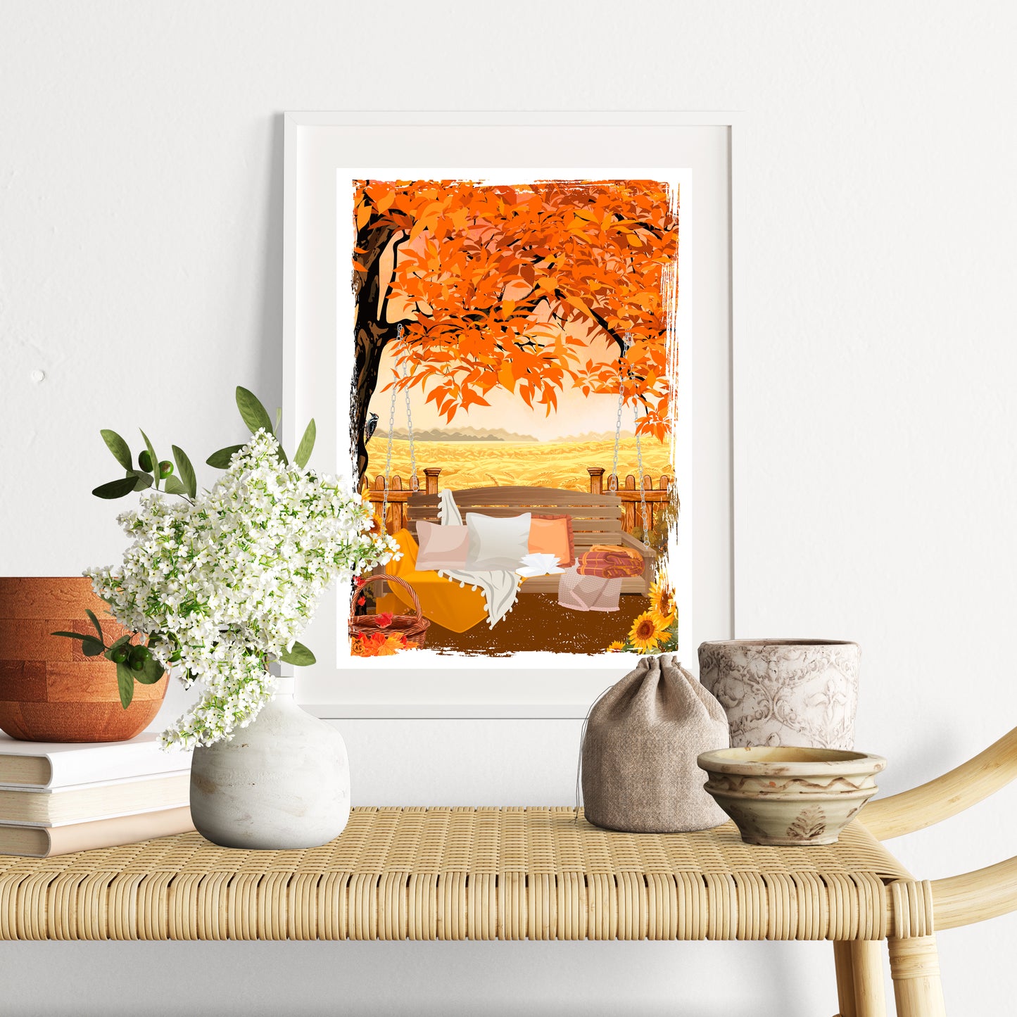Illustration Fall Countryside