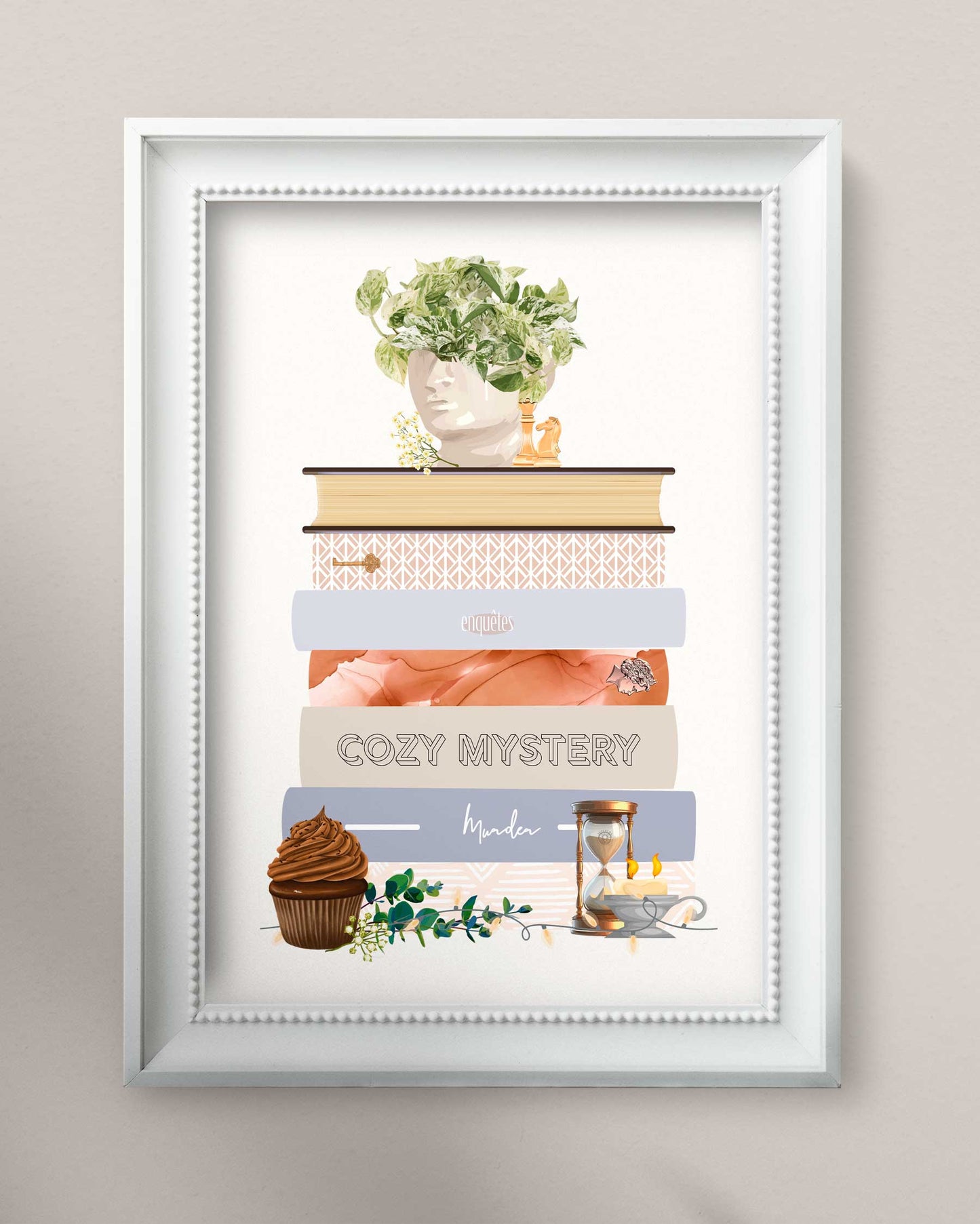 Illustration Pile de livres Mystery