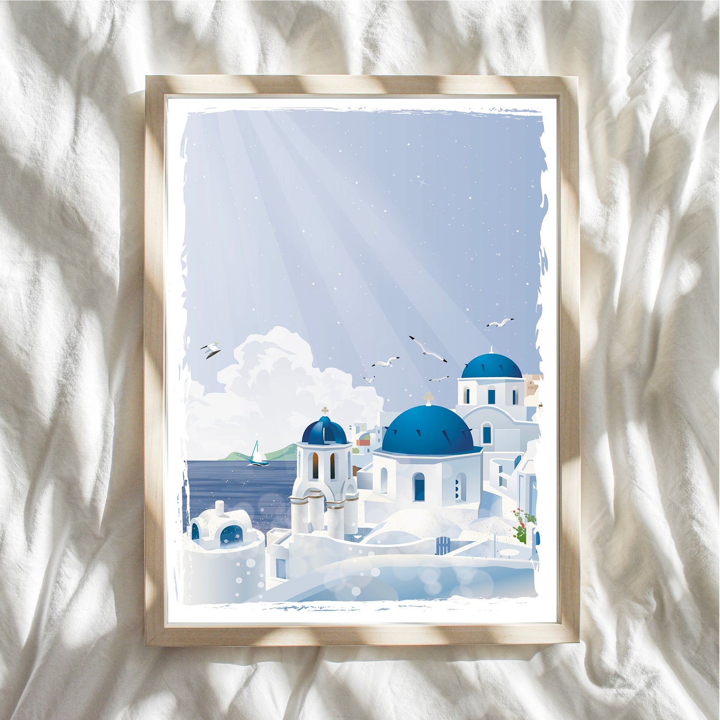 Affiche Santorin