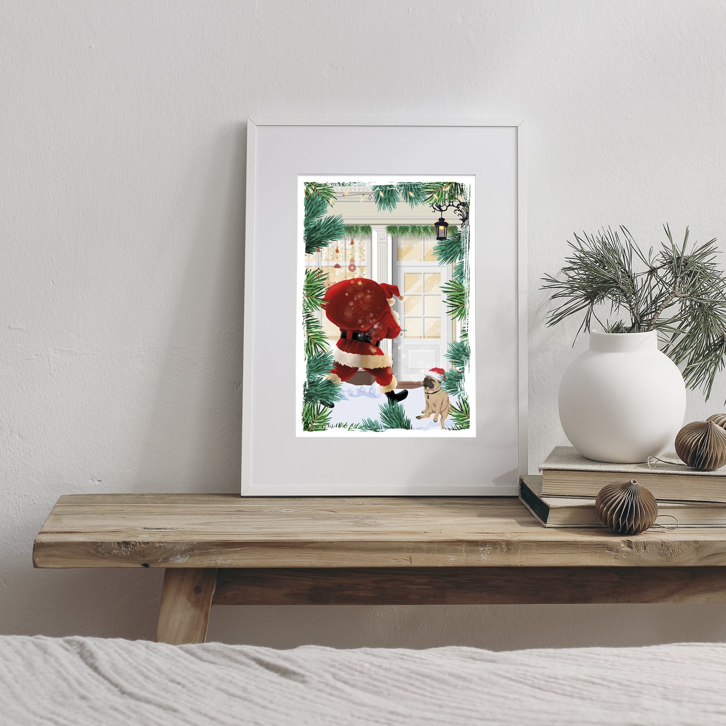 Illustration Santa is Coming